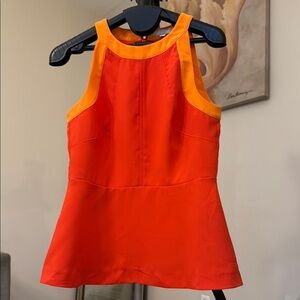Banana Republic Vibrant Orange and Red Tank Top